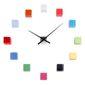 Zegar ścienny DIY Cubic multicolor by Karlsson