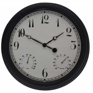 Zegar ścienny OUTDOOR BLACK 38 cm