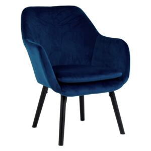 Fotel tapicerowany Boston 2 velvet niebieski