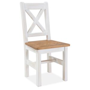 Drewniane krzesło Poprad brąz miodowy / sosna patyna