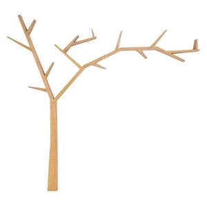 Półka drzewo POPRAD prawa brąz miodowy