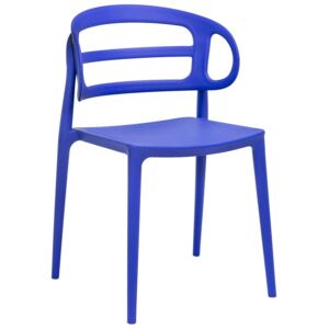 Ażurowe krzesło do jadalni Tanner - ciemnoniebieskie