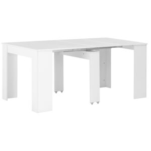 Stół z połyskiem rozkładany Bares - biały