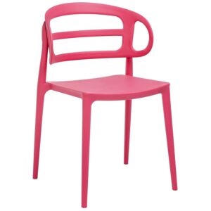 Nowoczesne krzesło kuchenne Tanner - malinowe