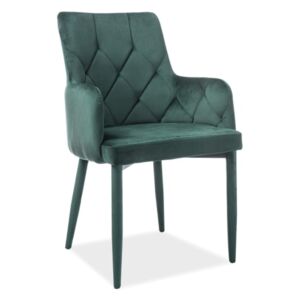 Krzesło RICARDO VELVET zielone