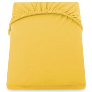 DecoKing – Prześcieradło Jersey Żółte AMBER 90x200 cm