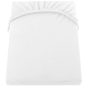 DecoKing – Prześcieradło Jersey Białe AMBER 90x200 cm