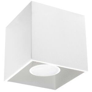Downlight LAMPA sufitowa SOL SL027 metalowa OPRAWA kostka cube biała
