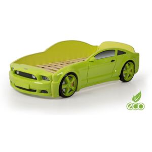 Łóżko samochód MEBELEV MG 3D basic, zielony, 51x84x184,5 cm
