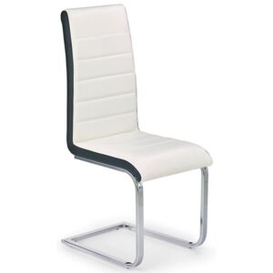 Krzesło metalowe PROFEOS Damer, białe, 57x42x99 cm