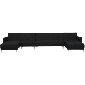 Sofa rozkładana BELIANI Aberdeen XXL, grafitowa, 83x428x168 cm