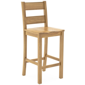 Drewniany Krzesło barowe Breeze Oak, l45xA49,7xH114,5 cm