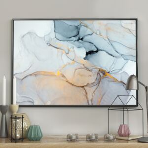 DecoKing – Plakat ścienny – Marble - Blue - Home 40x50 cm