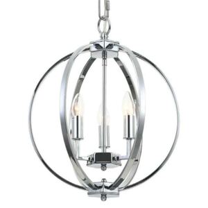 LAMPA wisząca Candi S Orlicki Design metalowa OPRAWA zwis pierścienie rings kula ball chrom