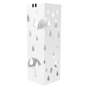 AmeliaHome - Stojak na parasole Biały RAIN