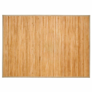 Mata bambusowa prostokątna duża w kolorze beżowym, naturalny dywan pleciony do różnych wnętrz