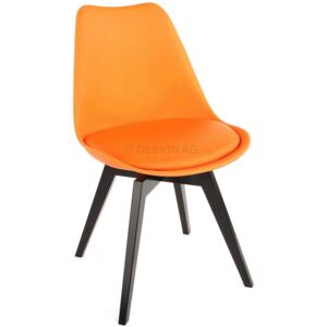 Krzesło Gina Bess pomarańczowe nogi czarne