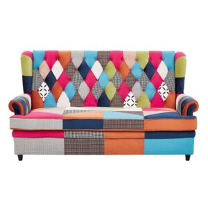 Sofa rozkładana patchwork wielkolorowa MALVIK