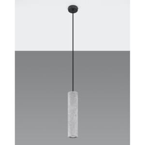 Lampa wisząca LUVO 1 beton zwis tuba Gu10 LED SOLLUX LIGHTING