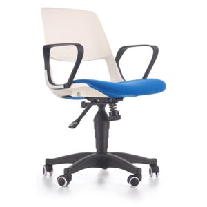 Krzesło biurowe dziecięce Jumbo, biało - niebieskie
