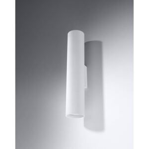 Kinkiet LAGOS 2 biały stal tuba nowoczesna lampa ścienna świeci góra dół Gu10 LED SOLLUX LIGHTING