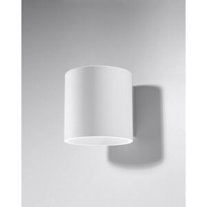 Kinkiet ORBIS biały aluminium minimalistyczna lampa ścienna walec G9 LED SOLLUX LIGHTING