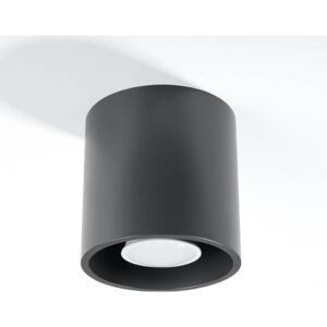 Plafon ORBIS 1 antracyt walec aluminium minimalistyczna lampa sufitowa Gu10 LED SOLLUX LIGHTING