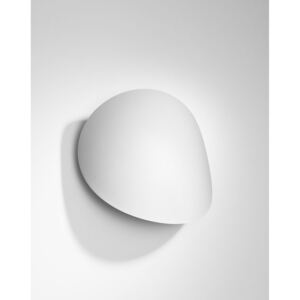 Kinkiet SENSES biały stalowa lampa ścienna okrągła minimalistyczna G9 LED SOLLUX LIGHTING