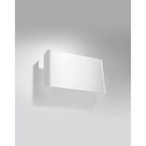 Kinkiet COPERTURA biały stalowa lampa geometryczna ścienna G9 LED SOLLUX LIGHTNIG