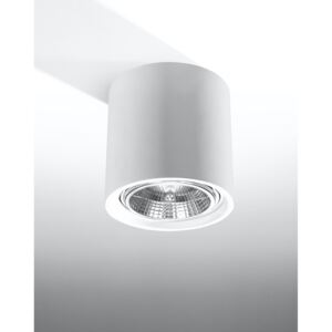 Plafon ceramiczny KALU biały kwadrat lampa minimalistyczna sufitowa Gu10 LED SOLLUX LIGHTING