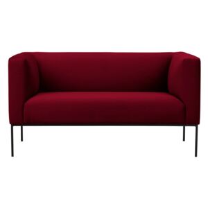 Czerwona aksamitna 2-osobowa sofa Windsor & Co Sofas Neptune