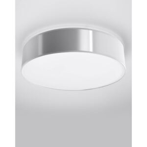 Plafon sufitowy ARENA 45 SZARA minimalistyczna lampa okrągła abażur PVC E27 LED SOLLUX LIGHTING