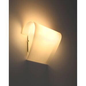 Kinkiet CLINO 2 biała lampa ścienna biała szkło nowoczesna E27 LED SOLLUX LIGHTING
