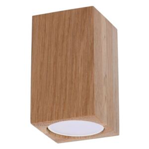 Plafon KEKE 10 dąb drewno punktowa nowoczesna lampa sufitowa Gu10 LED SOLLUX LIGHTING
