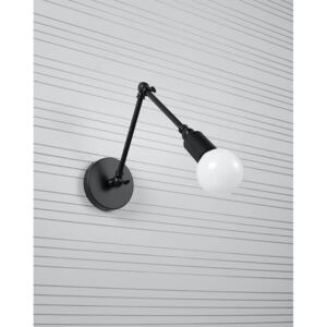 Kinkiet STARK czarny stal lampa ścienna klasyczna loft E27 LED SOLLUX LIGHTING
