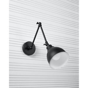 Kinkiet STARK KLOSZ czarny stal lampa ścienna klasyczna loft E27 LED SOLLUX LIGHTING