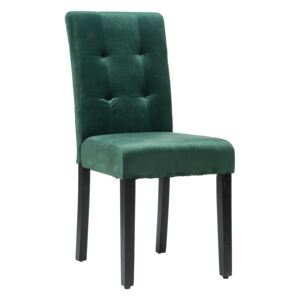 Krzesło tapicerowane drewniane dx17-1 zielony welur