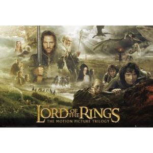 Plakat, Obraz Lord Of The Rings - trilogy, (91,5 x 61 cm)