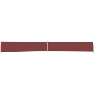 Wysuwana markiza boczna na taras, 170x1200 cm, brązowa