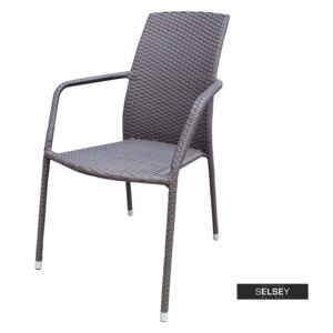 Krzesło ogrodowe Alico brązowe