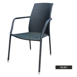 Krzesło ogrodowe Alico czarne