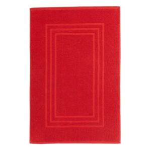 Dywanik łazienkowy Palmi bawełniany 50 x 80 cm czerwony