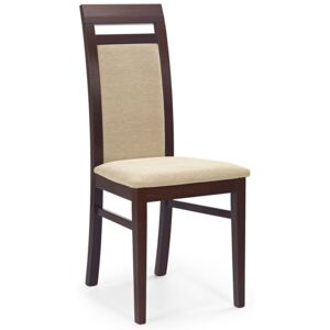 Krzesło drewniane Tolen - ciemny orzech