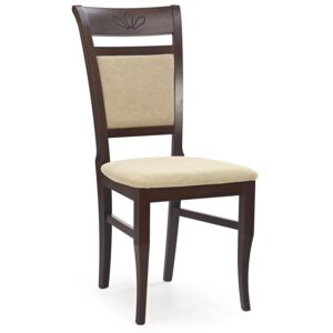 Krzesło drewniane Alvin - ciemny orzech