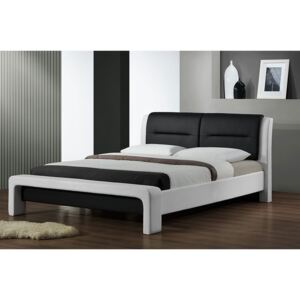 Łóżko biało-czarne Sandres 3X 160x200