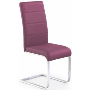 Tapicerowane krzesło Nivor - fioletowe