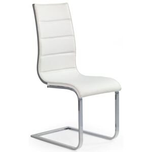 Krzesło metalowe Baster - białe + popiel połysk