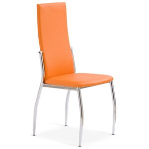 Tapicerowane krzesło Galder - pomarańczowe