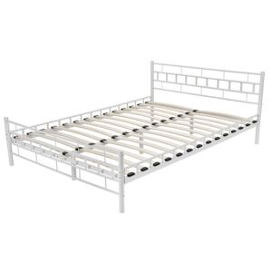 Łóżko metalowe białe Artis 160x200