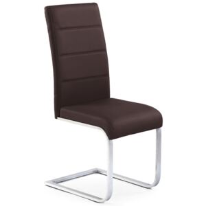 Tapicerowane krzesło Nivor - brązowe